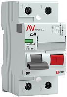 Выключатель дифференциального тока УЗО EKF Averes DV 2п 25А 30мА 10кА тип AC картинка